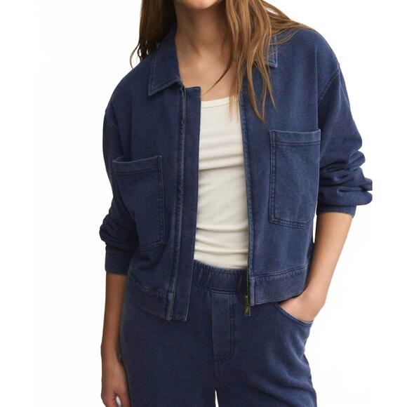 Z SUPPLY Jackets & Blazers - NEW Z SUPPLY heritage knit denim jacket in indigo